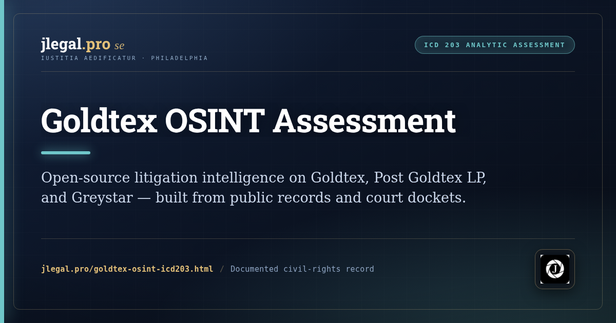 Thumbnail for Goldtex / Greystar / Post OSINT assessment