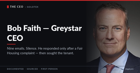 Bob Faith, Greystar CEO