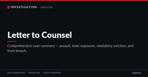 Letter to Counsel