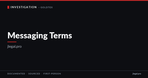 Messaging Terms & Conditions | jlegal.pro
