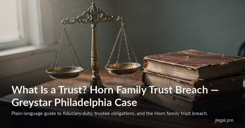 What Is a Trust? Horn Family Trust Breach